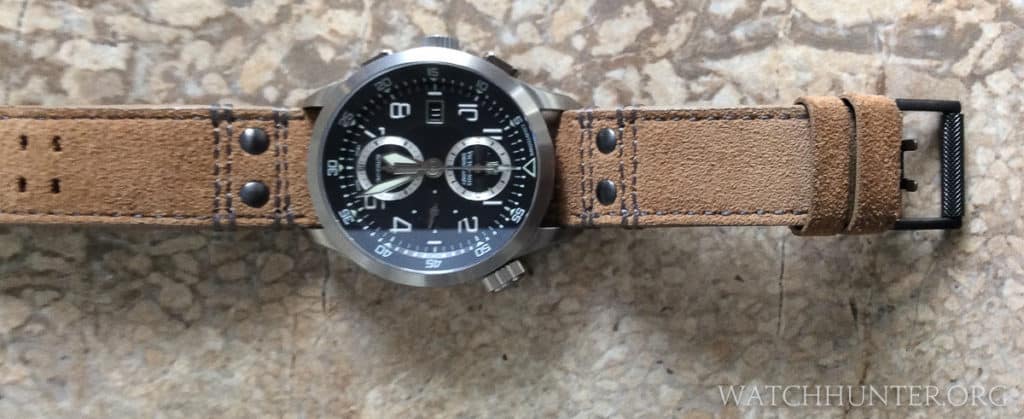 The 23mm brown suede Luminox Atacama band was nice, but I ultimately used it for a different watch