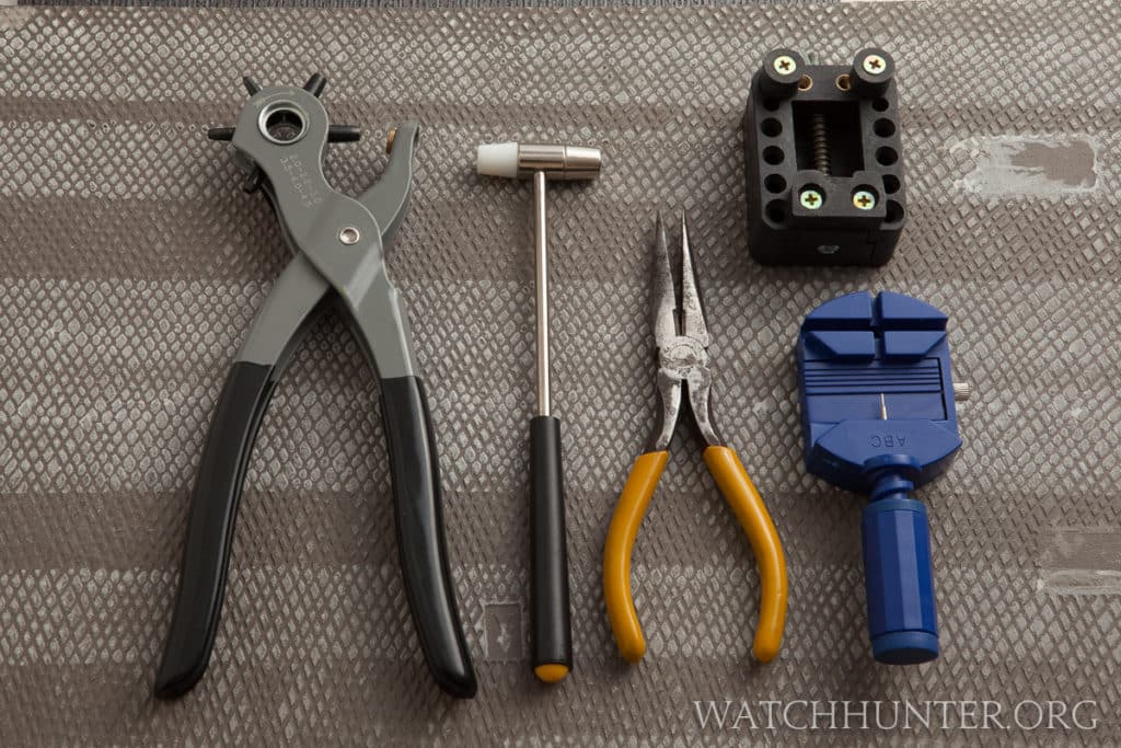 Even having the most basic of watch tools can make changing a watch band easier.