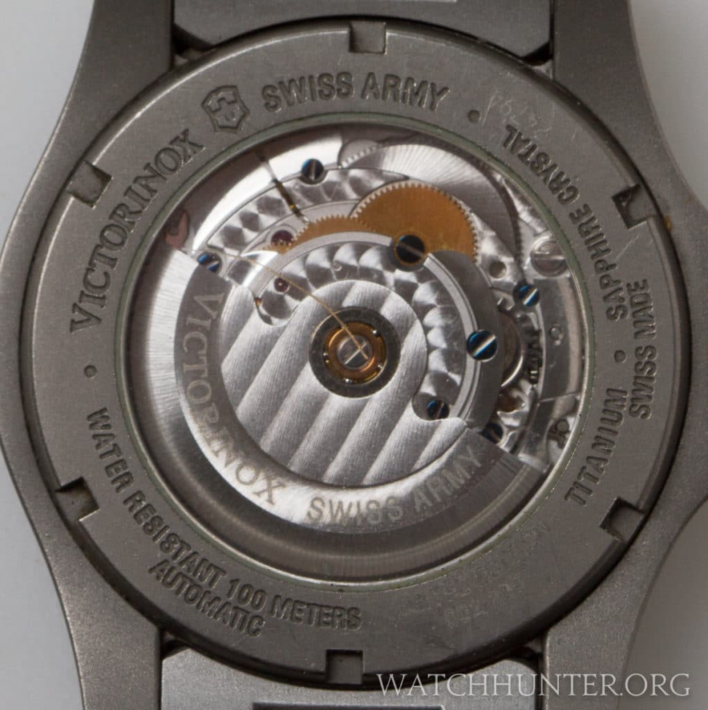 The decorated ETA 2824-2 movement. The limited edition number is hard to read, but it is #2