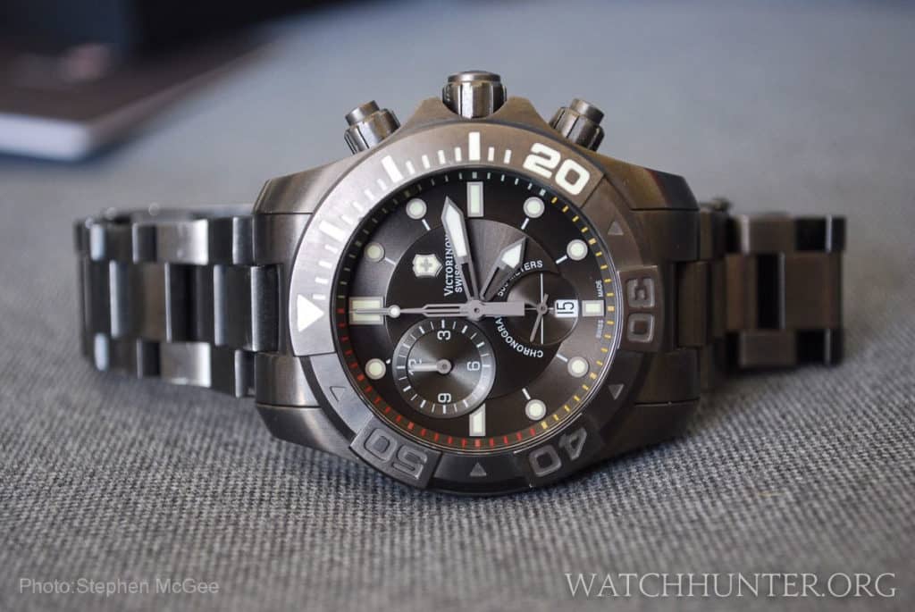 A killer Swiss Army Divemaster 500 Chronograph that I bought from my buddy, Stevo. Photo: Stephen McGee