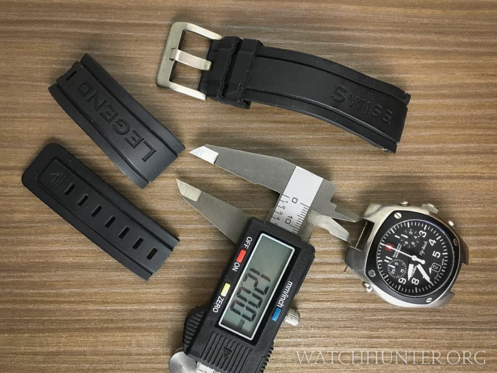 I salvaged some rubber watch bands from a broken Swiss Legend watch