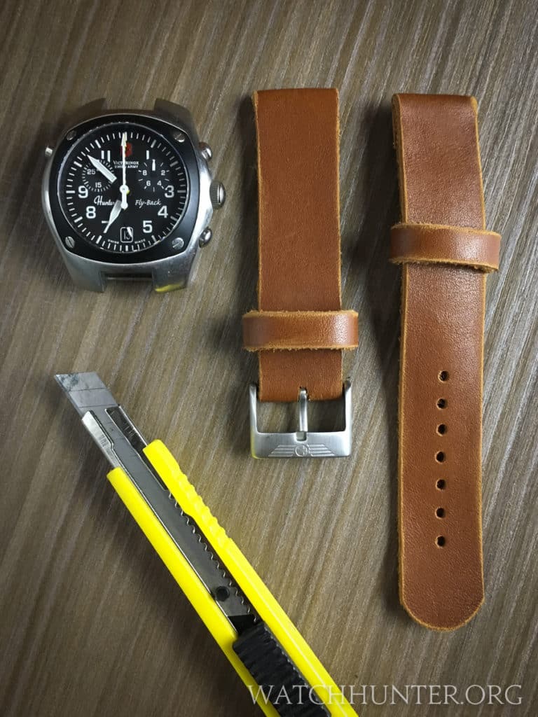 The eBay leather watch bands before they got altered...