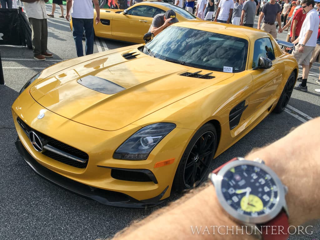 Mercedes SLS AMG is beast... with refinement, but no color match for my watch.