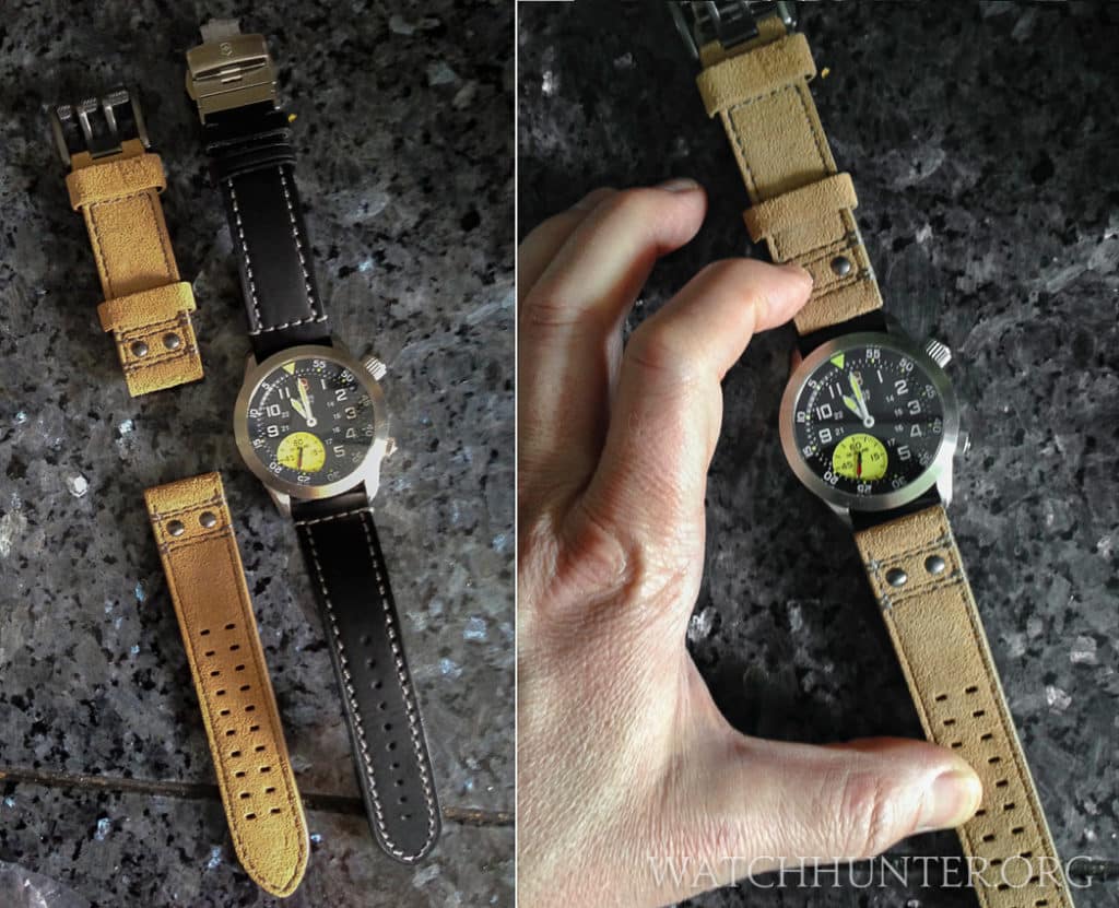 Changing the watchband on the Victorinox Swiss Army Airboss Mach 4 Limited Edition