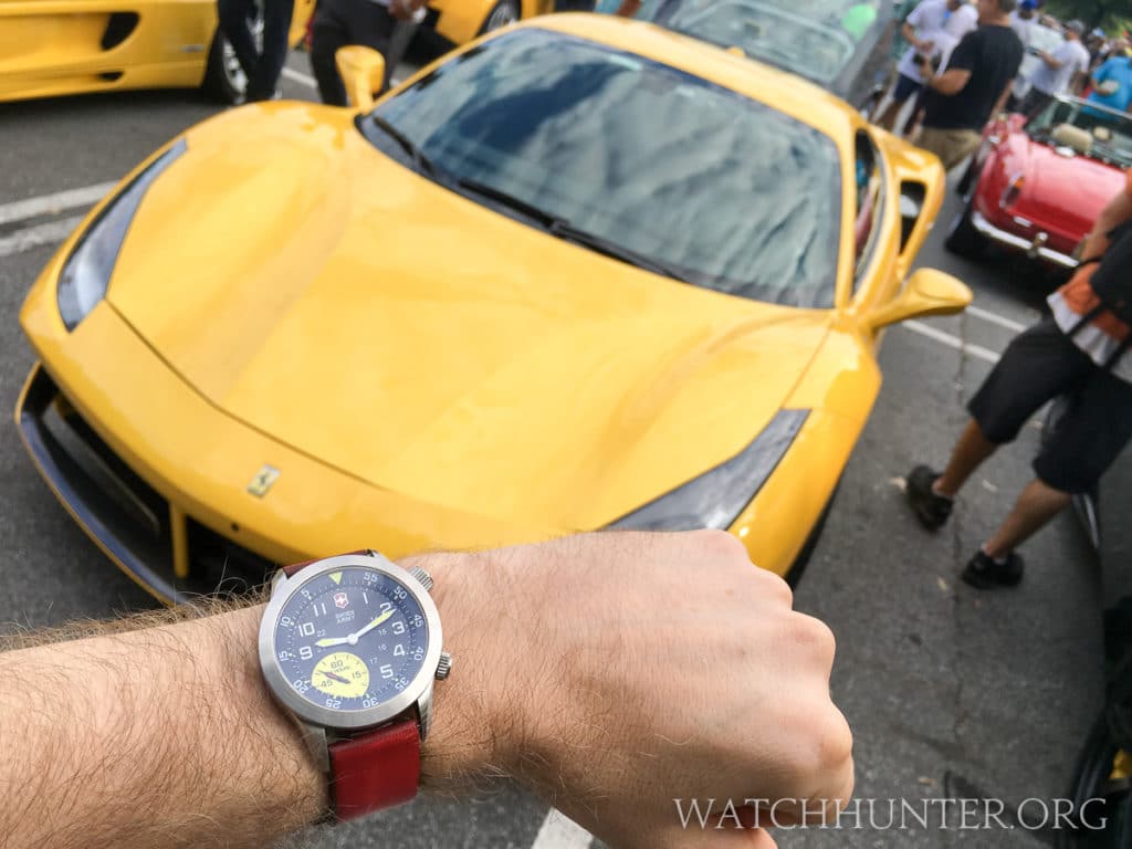 A yellow Ferrari would totally work for me. I already have the watch so I had better start saving pennies.