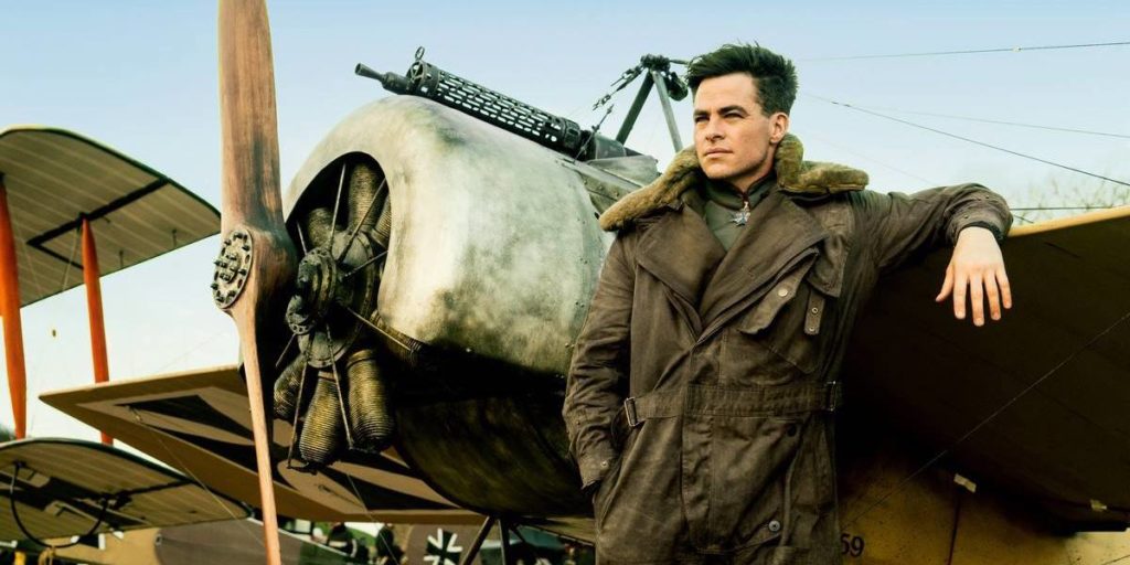 Chris Pine as Steve Trevor is not wearing the watch here, which would be over his sleeve. Photo: DC Entertainment*