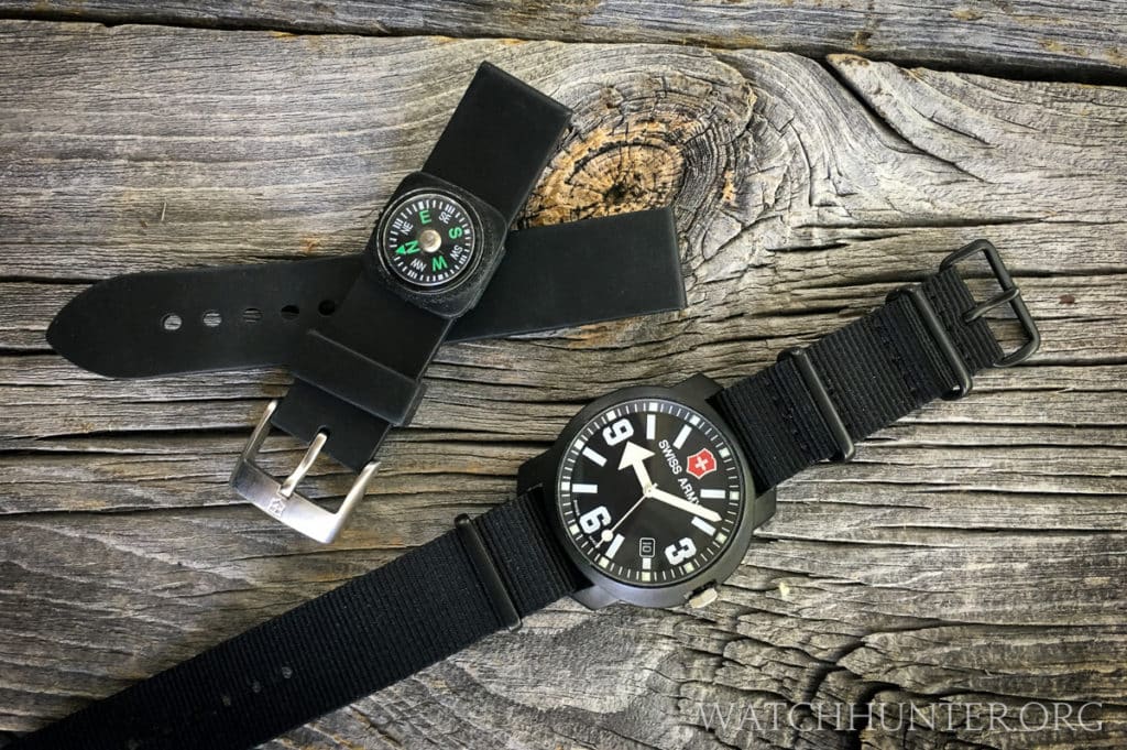 The Victorinox Swiss Army Recon is great for experimenting with strap changes.
