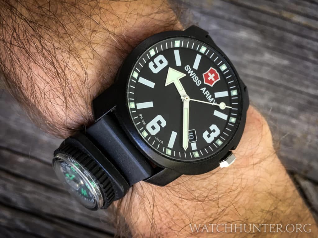 This watch is not shy. The Victorinox Swiss Army Recon has a bold personality that eventually grew on me.
