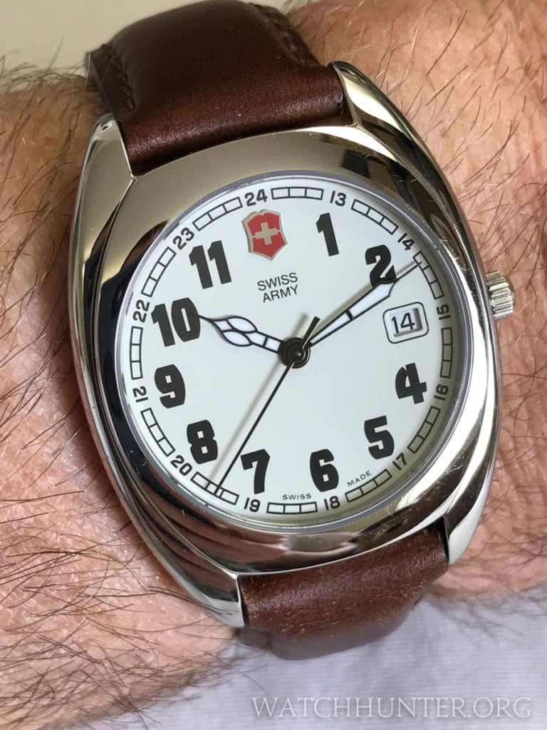 A Swiss Army watch with a pre-Victorinox logo. Photo: Kraig Radesi