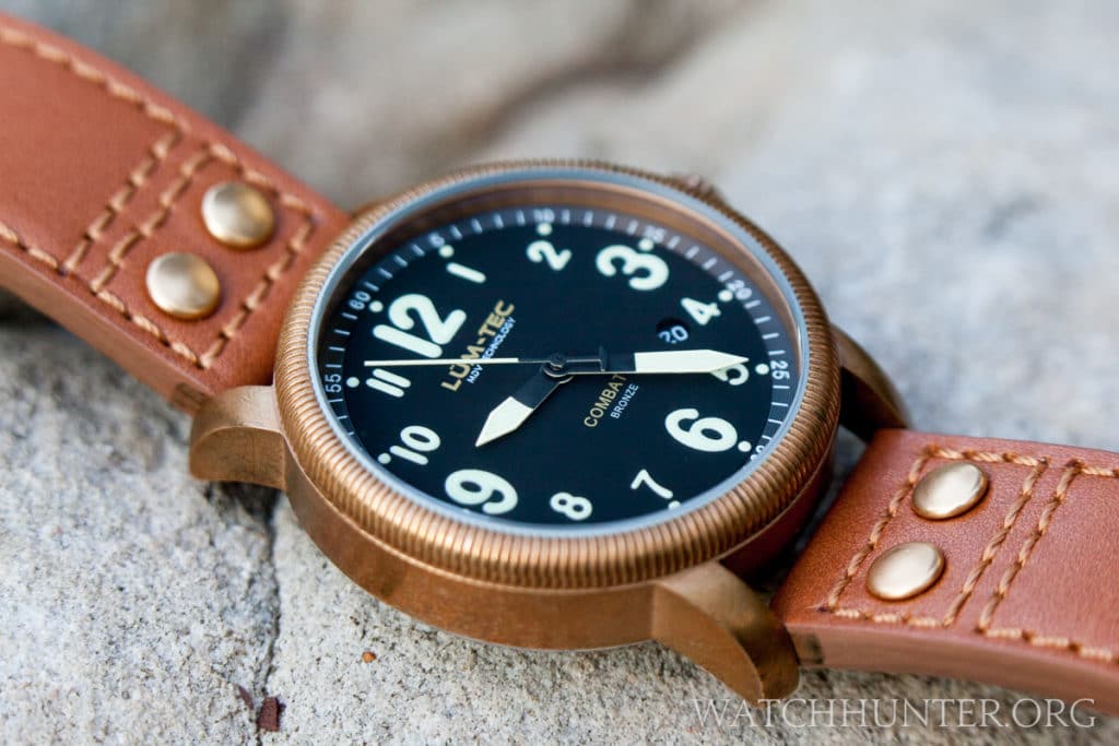 The Lum-Tec Combat B18 Bronze on the original tan strap. I think a perfect match.