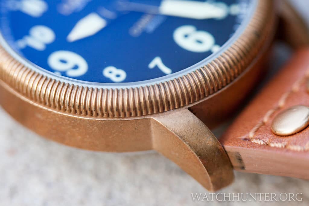 The bronze patina on my Combat B18 is completely natural.