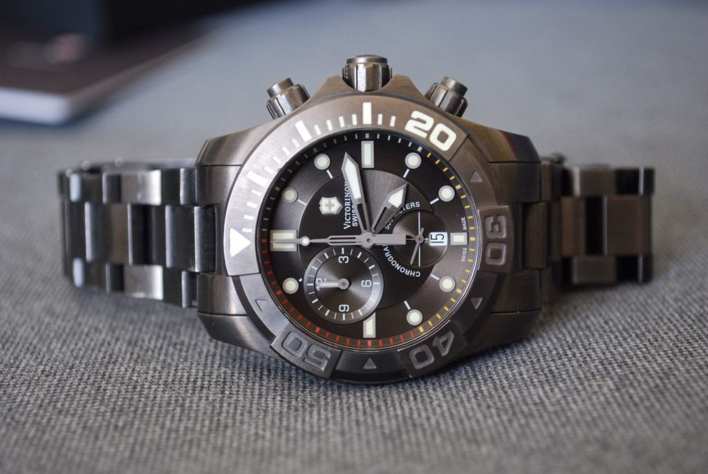 I bought the Victorinox Swiss Army Dive Master 500 Chronograph instead. Photo: Stephen McGee