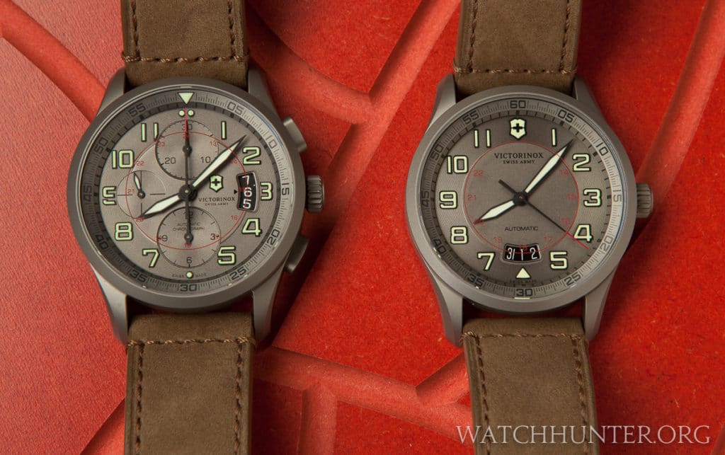 Limited edition titanium Airboss siblings by Victorox Swiss Army. Model number 241599 & 241600