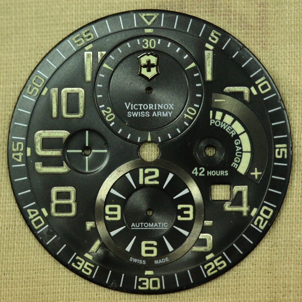 A loose Swiss Army Airboss Mach 6 Limited Edition Dial. Photo: www.ipreferanalogues.com