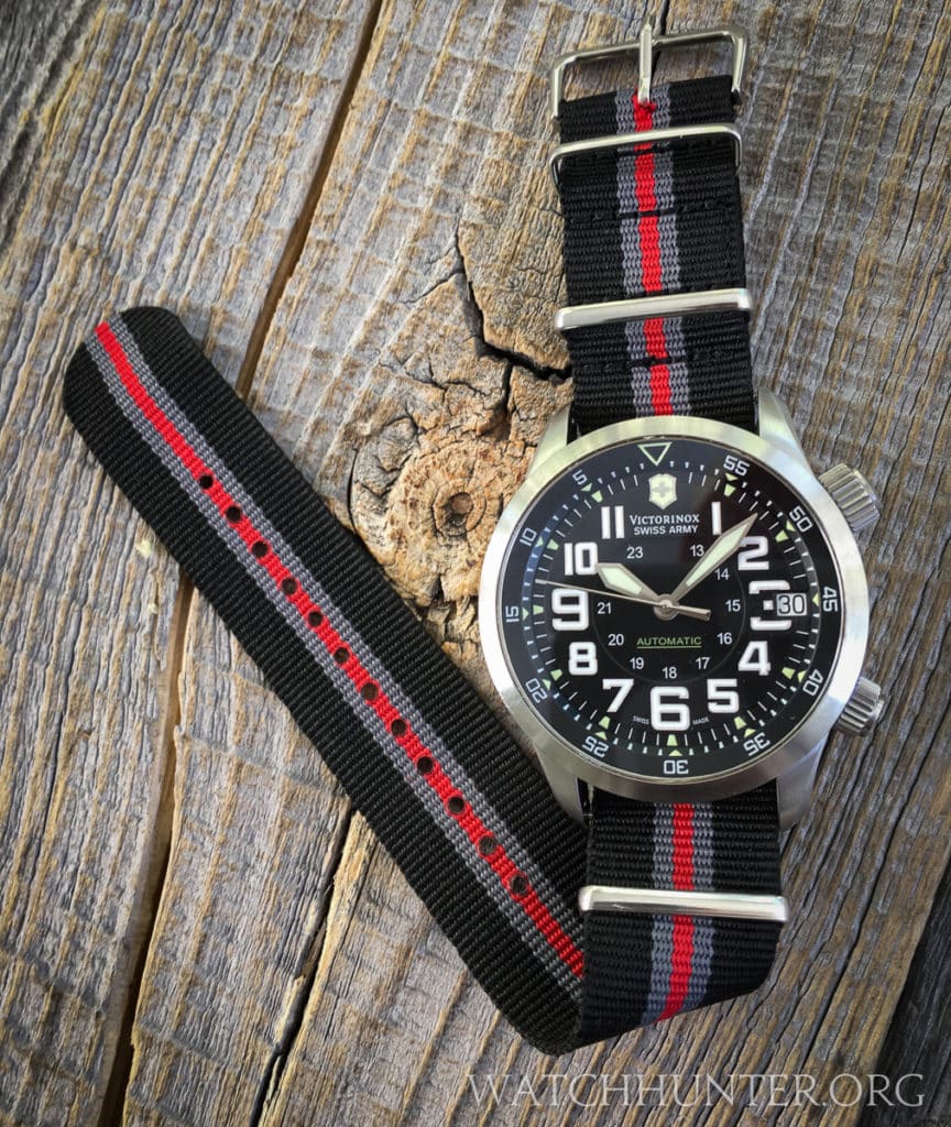 Victorinox Swiss Army Airboss Mach 7 on a Bond style 22 mm NATO strap