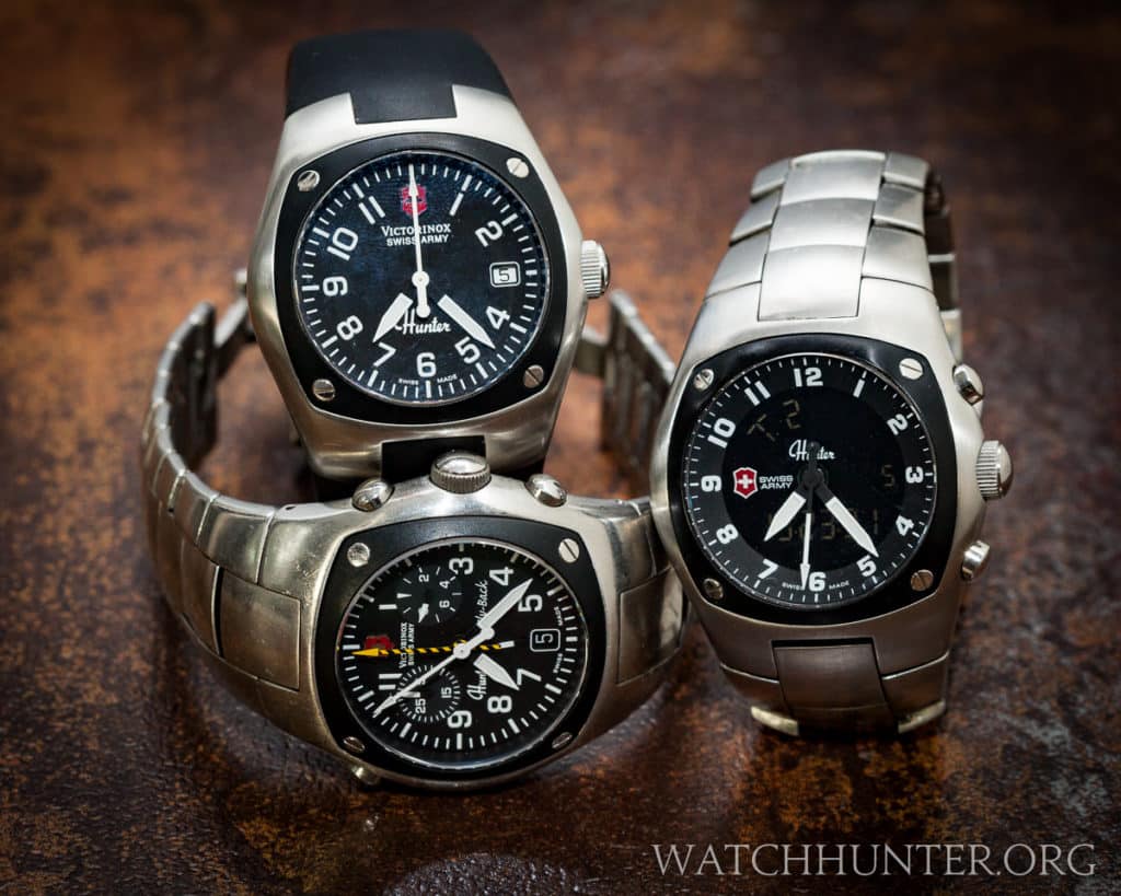 Authentic Victorinox Swiss Army Hunter watches Mach 1, Mach 2 and Mach 3